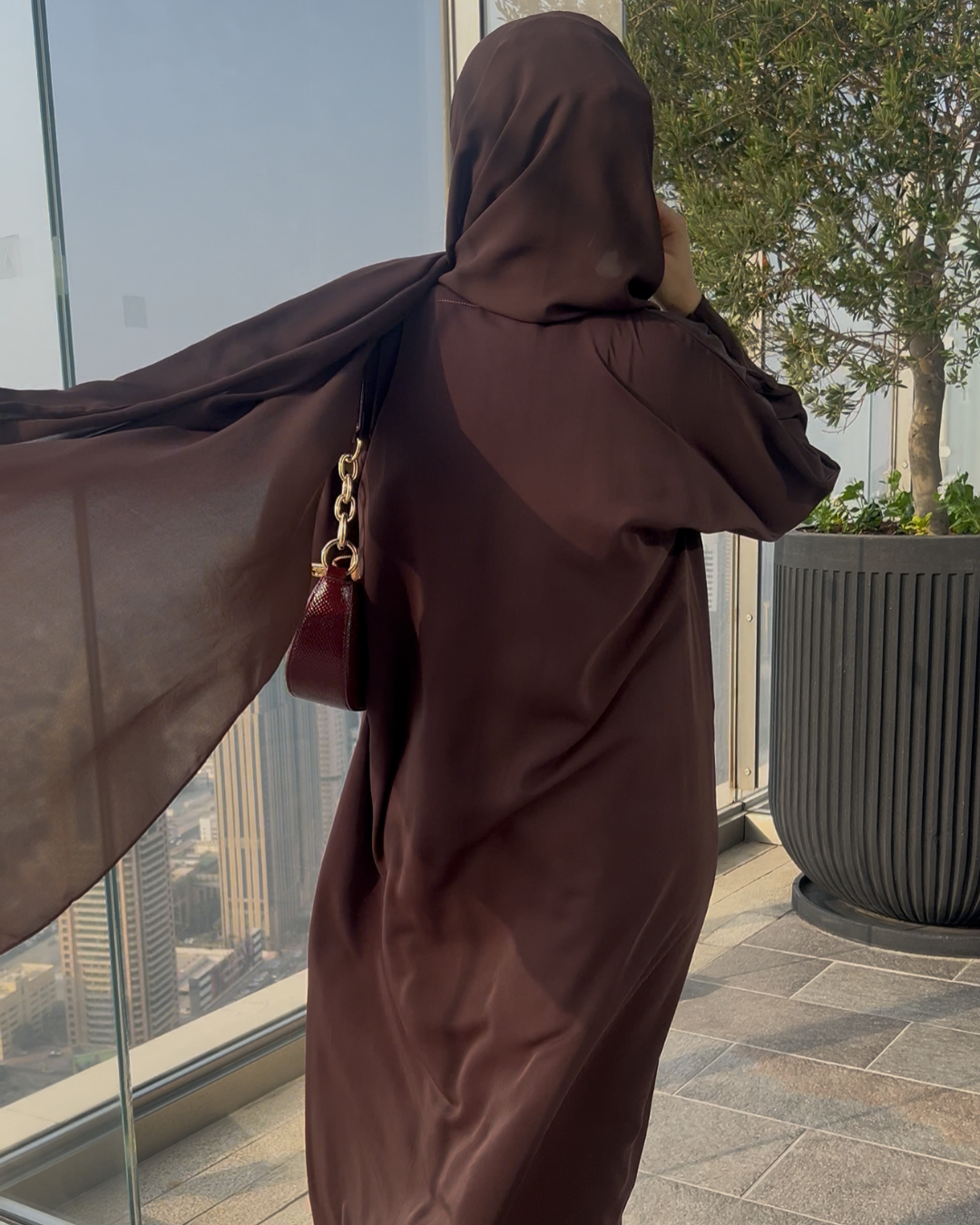 Mocha Flow Abaya