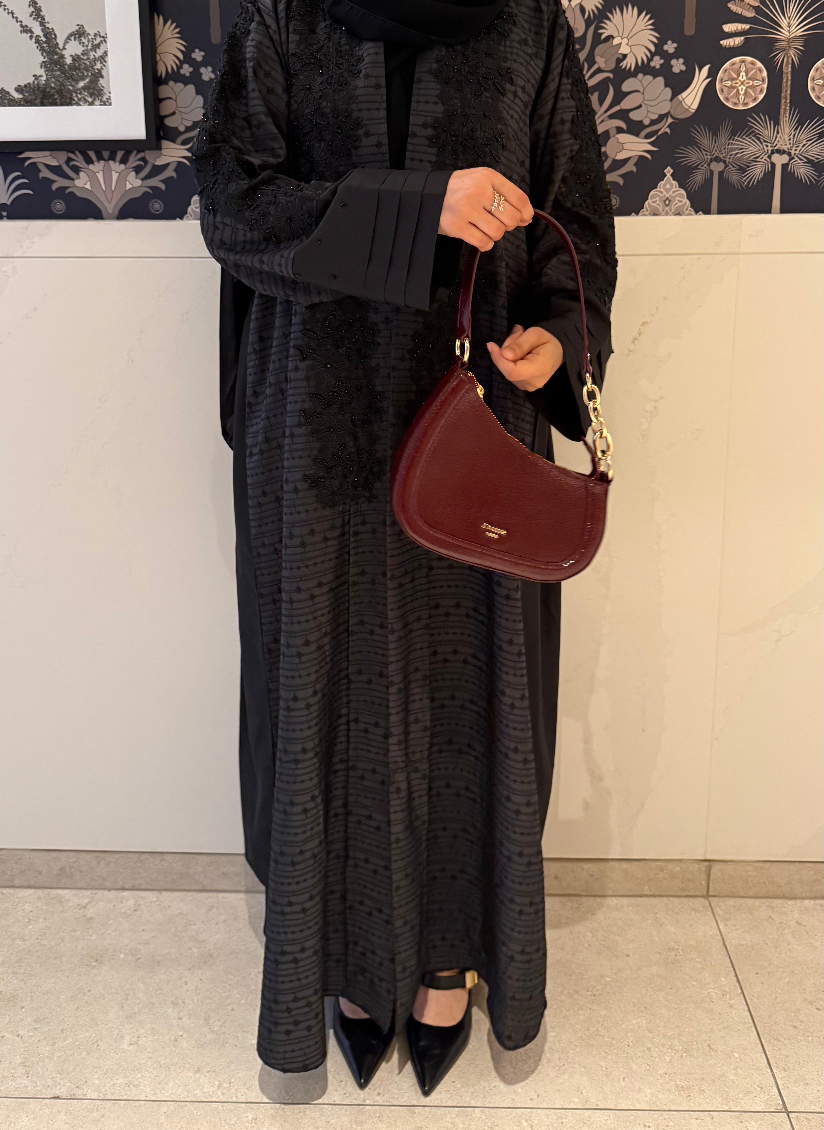 Black pearl Abaya