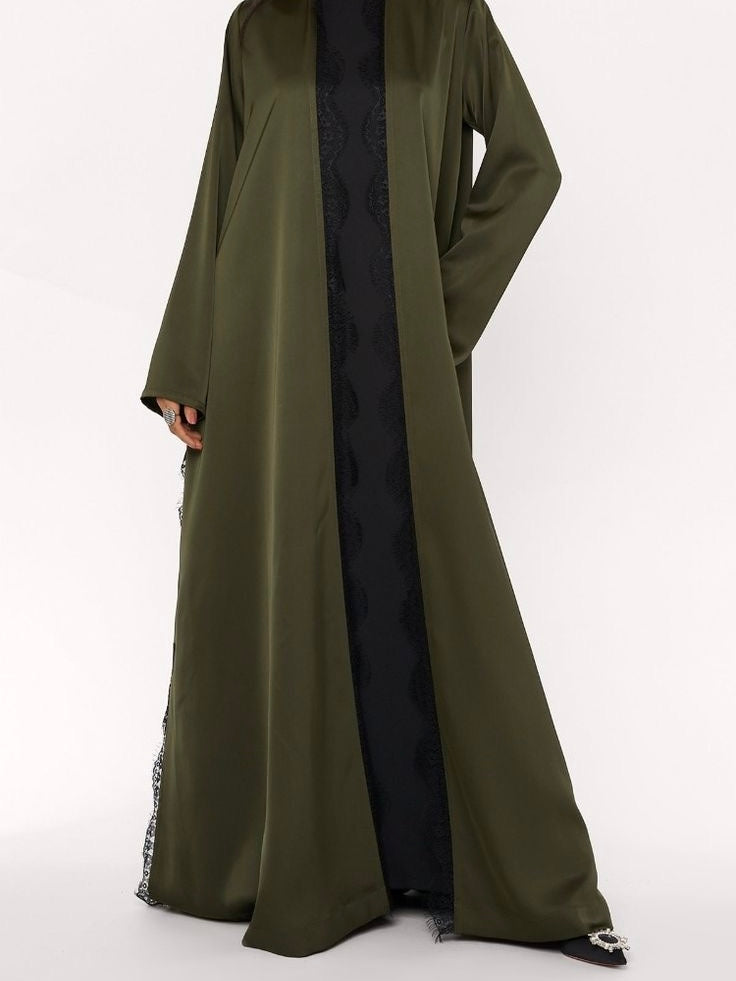 Olive Drape Abaya