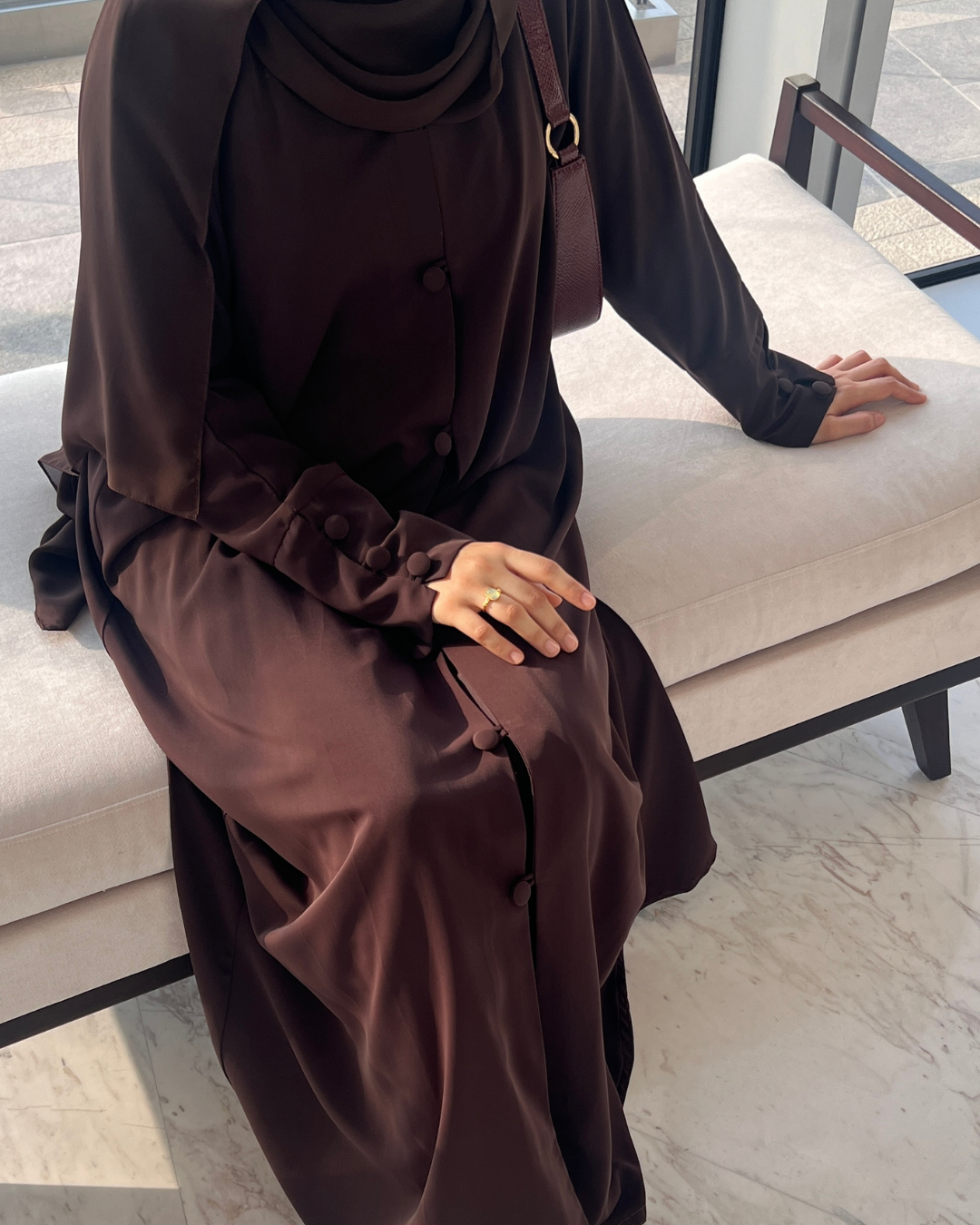 Mocha Flow Abaya