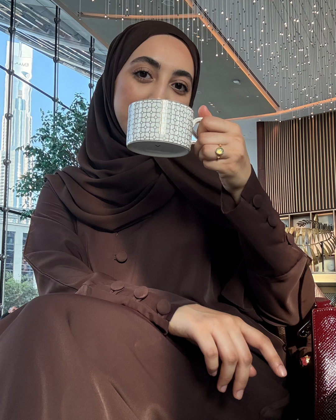 Mocha Flow Abaya