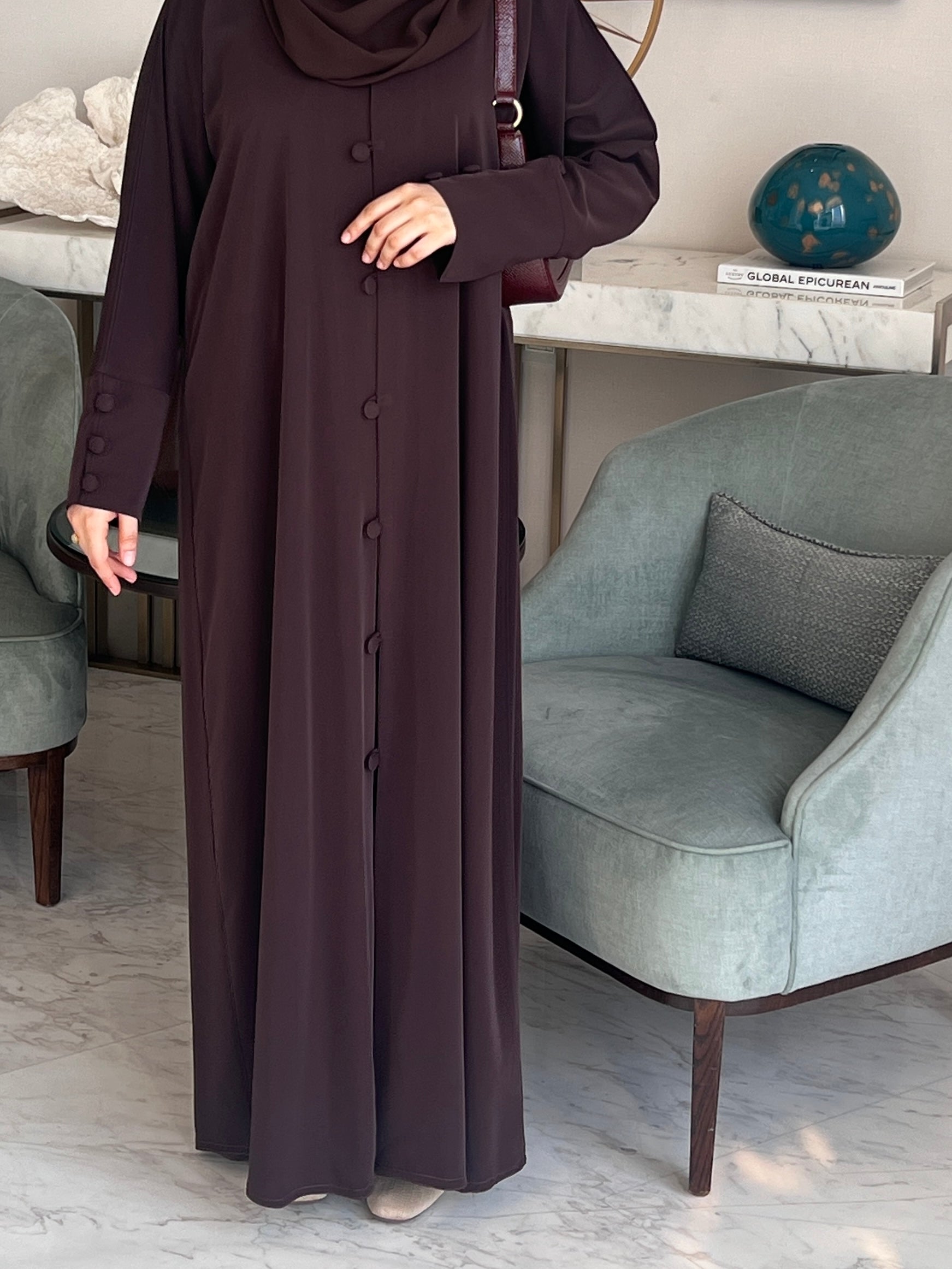 Mocha Flow Abaya