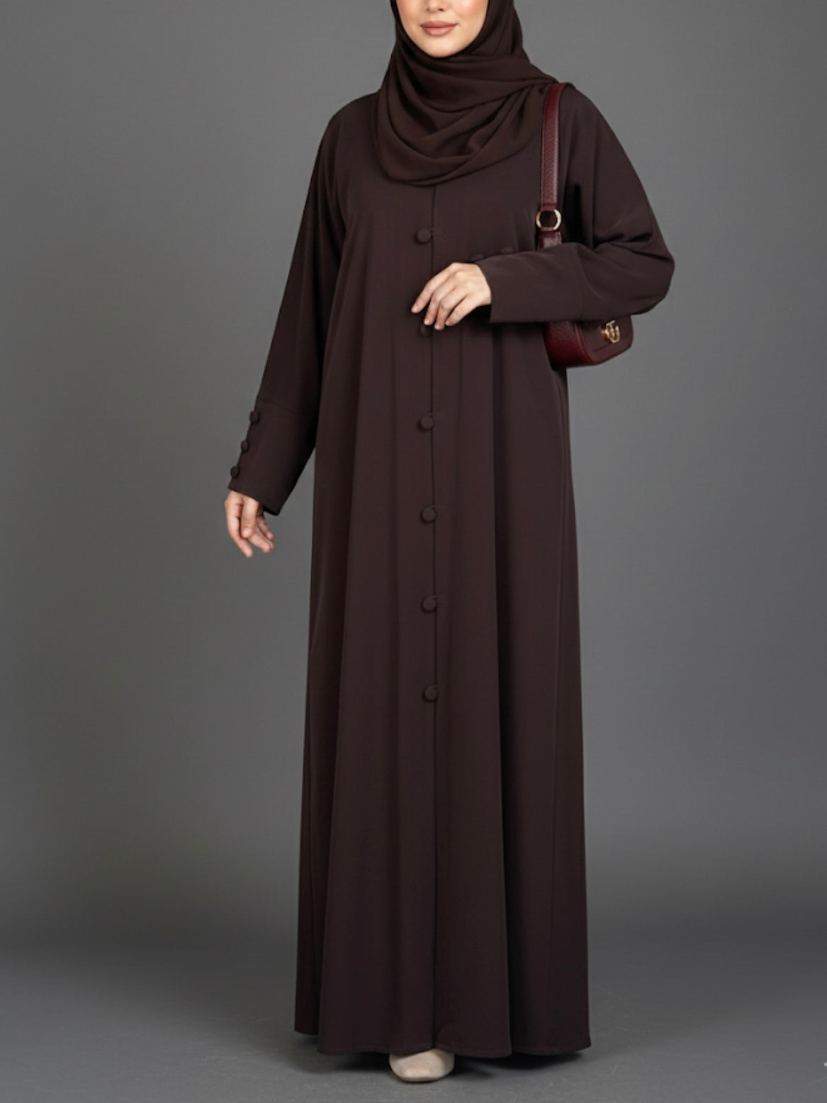 Mocha Flow Abaya