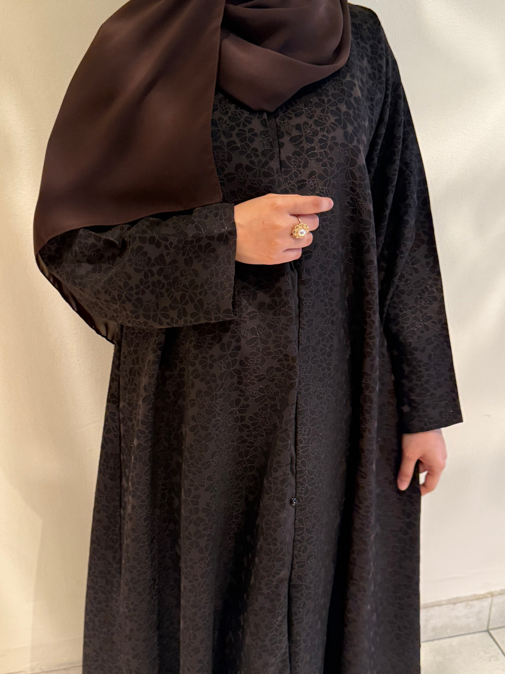 Floral Eclipse Abaya