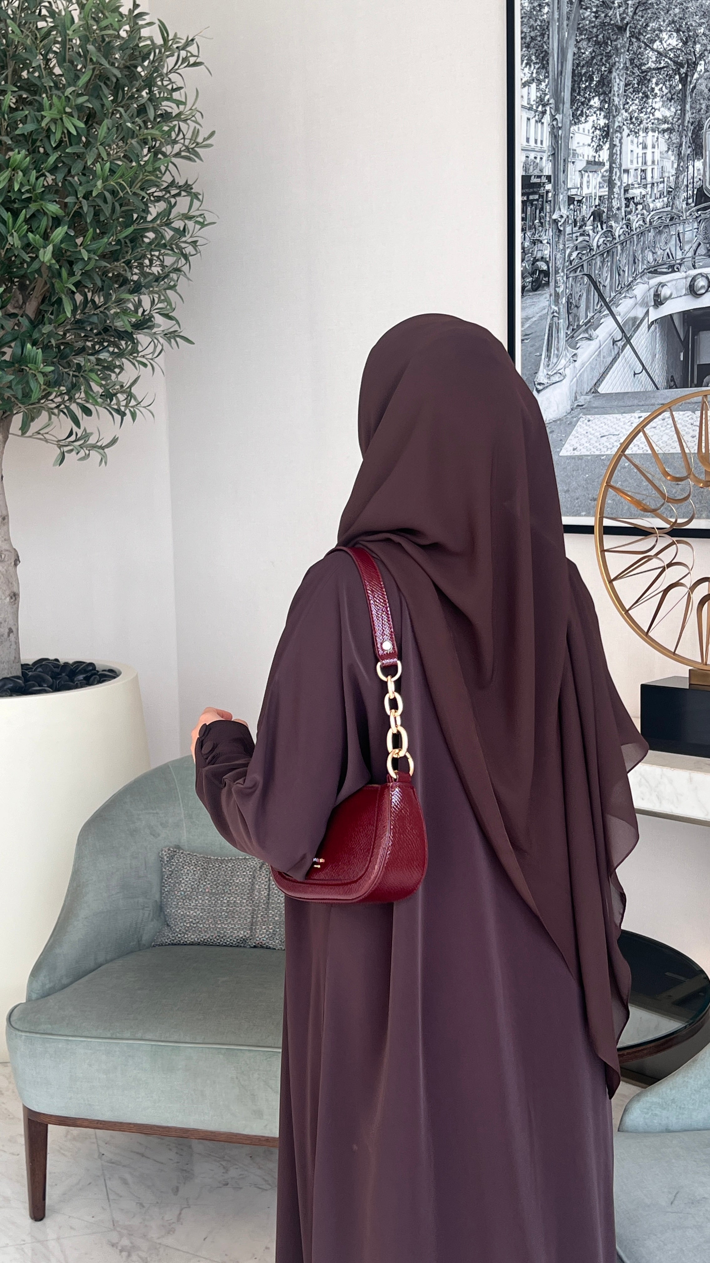 Mocha Flow Abaya