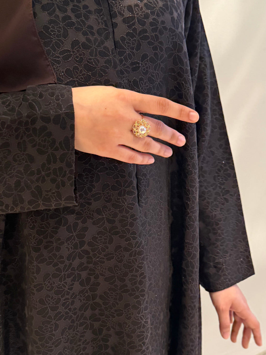 Floral Eclipse Abaya